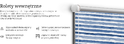 Store intérieur Rayures bleues peintes