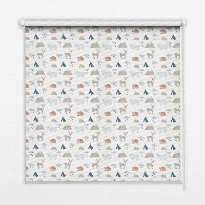 Store intérieur Les montagnes pleuvent les animaux