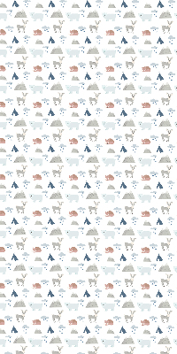 Store intérieur Les montagnes pleuvent les animaux