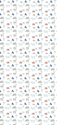 Store intérieur Les montagnes pleuvent les animaux