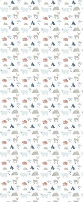 Store intérieur Les montagnes pleuvent les animaux