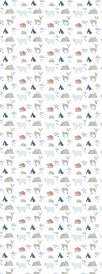 Store intérieur Les montagnes pleuvent les animaux