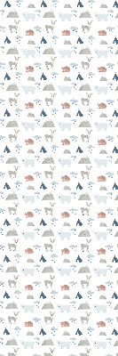 Store intérieur Les montagnes pleuvent les animaux