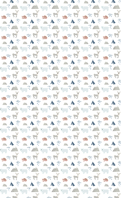 Store intérieur Les montagnes pleuvent les animaux