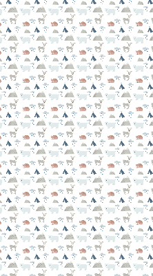 Store intérieur Les montagnes pleuvent les animaux