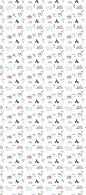 Store intérieur Les montagnes pleuvent les animaux