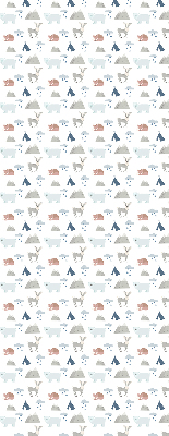 Store intérieur Les montagnes pleuvent les animaux