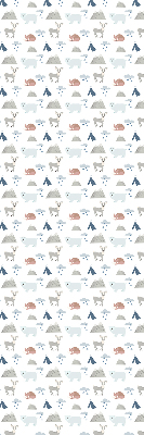 Store intérieur Les montagnes pleuvent les animaux