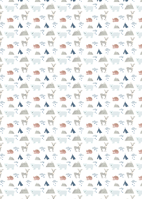 Store intérieur Les montagnes pleuvent les animaux