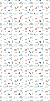 Store intérieur Les montagnes pleuvent les animaux