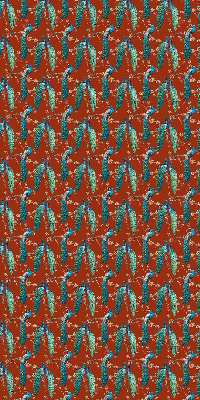 Store enrouleur Des paons sur les branches