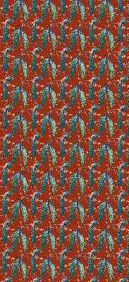 Store enrouleur Des paons sur les branches