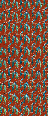 Store enrouleur Des paons sur les branches