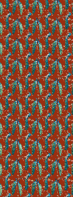 Store enrouleur Des paons sur les branches