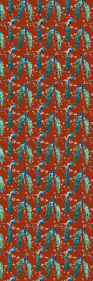 Store enrouleur Des paons sur les branches