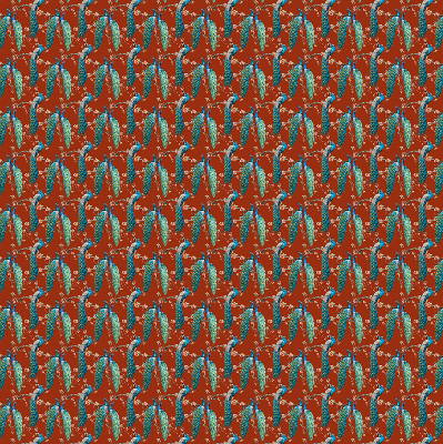 Store enrouleur Des paons sur les branches