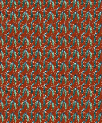 Store enrouleur Des paons sur les branches