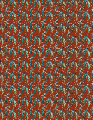 Store enrouleur Des paons sur les branches