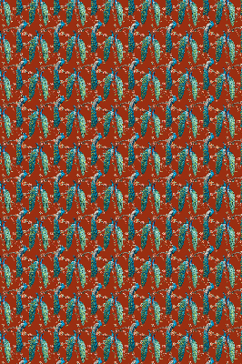 Store enrouleur Des paons sur les branches