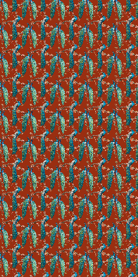 Store enrouleur Des paons sur les branches