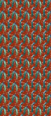 Store enrouleur Des paons sur les branches