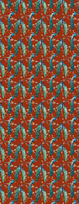 Store enrouleur Des paons sur les branches