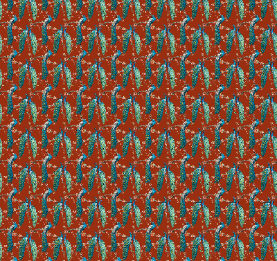 Store enrouleur Des paons sur les branches