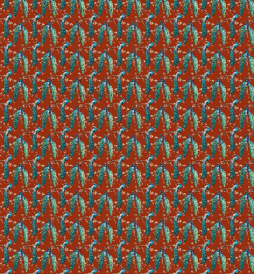 Store enrouleur Des paons sur les branches