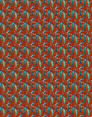 Store enrouleur Des paons sur les branches