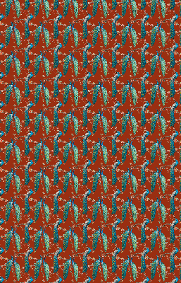 Store enrouleur Des paons sur les branches