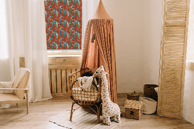 Store enrouleur Des paons sur les branches