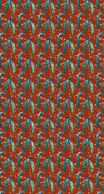 Store enrouleur Des paons sur les branches