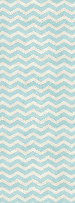 Store enrouleur Zigzags bleus