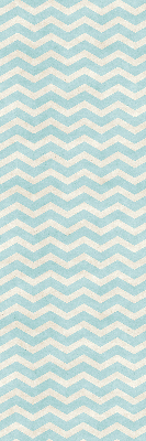 Store enrouleur Zigzags bleus