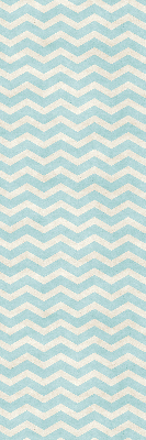 Store enrouleur Zigzags bleus