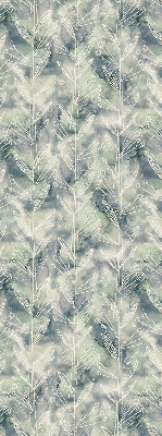 Store enrouleur Croquis d'une plante sur fond coloré