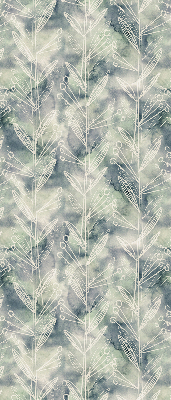 Store enrouleur Croquis d'une plante sur fond coloré