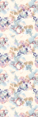 Store enrouleur Fleurs peintes colorées