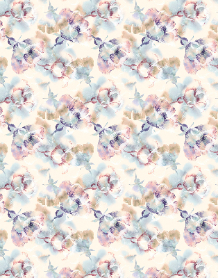 Store enrouleur Fleurs peintes colorées