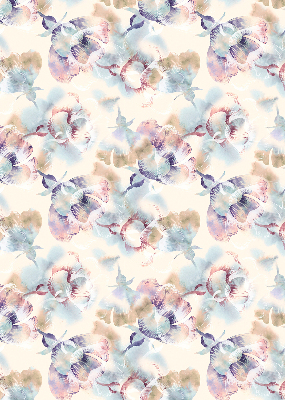 Store enrouleur Fleurs peintes colorées