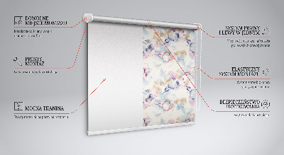 Store enrouleur Fleurs peintes colorées