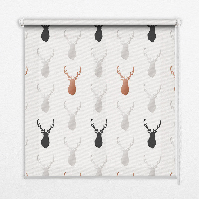Store intérieur Têtes de cerf dessinées