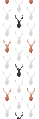 Store intérieur Têtes de cerf dessinées
