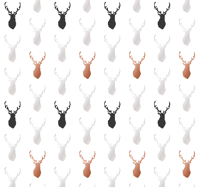 Store intérieur Têtes de cerf dessinées