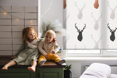 Store intérieur Têtes de cerf dessinées