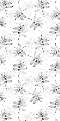 Store intérieur Feuilles grises esquissées