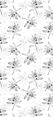 Store intérieur Feuilles grises esquissées