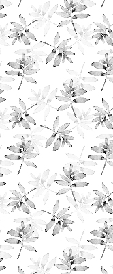 Store intérieur Feuilles grises esquissées