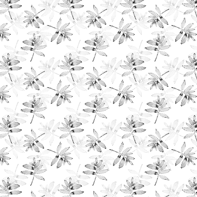 Store intérieur Feuilles grises esquissées