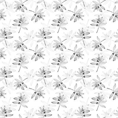 Store intérieur Feuilles grises esquissées